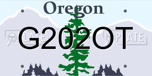 G202OT Oregon License Plate