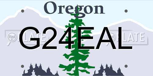 G24EAL Oregon License Plate