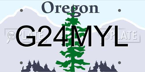 G24MYL Oregon License Plate