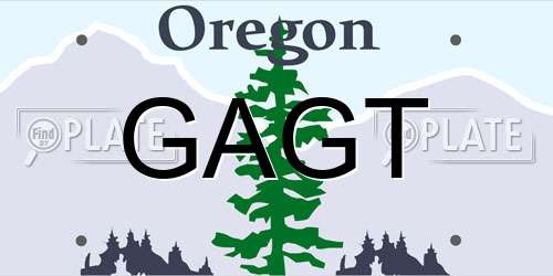 GAGT Oregon License Plate