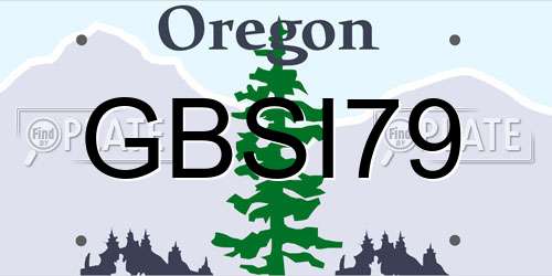 GBSI79 Oregon License Plate