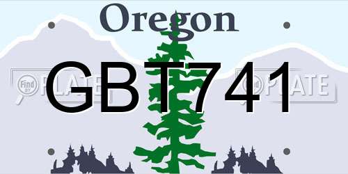 GBT741 Oregon License Plate