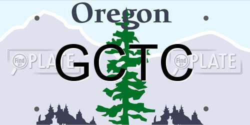 GCTC Oregon License Plate
