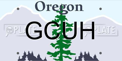 GCUH Oregon License Plate