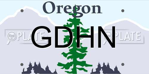 GDHN Oregon License Plate