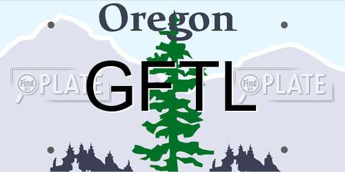 GFTL Oregon License Plate