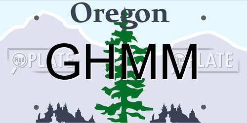 GHMM Oregon License Plate