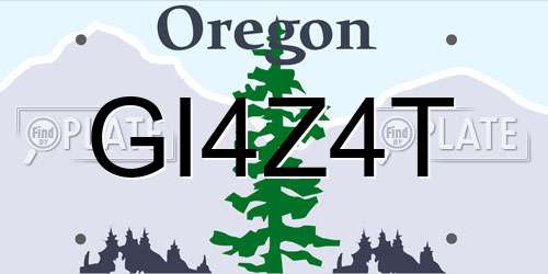 GI4Z4T Oregon License Plate