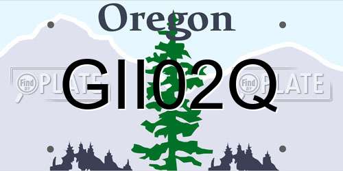 GII02Q Oregon License Plate