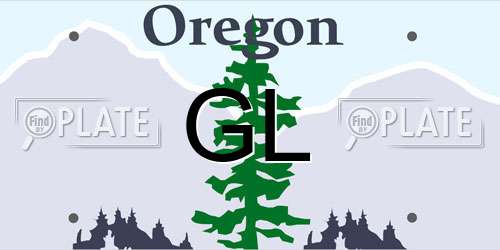 GL Oregon License Plate