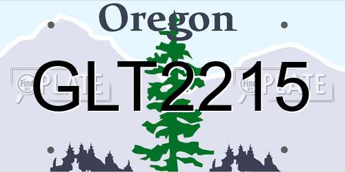 GLT2215 Oregon License Plate