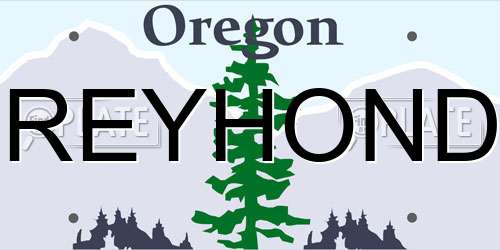 GREYHONDA Oregon License Plate