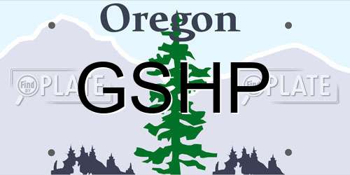 GSHP Oregon License Plate