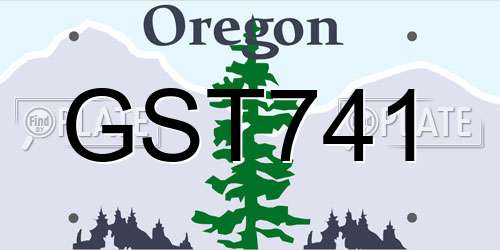 GST741 Oregon License Plate