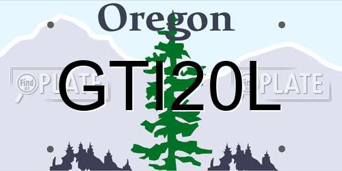 GTI20L Oregon License Plate