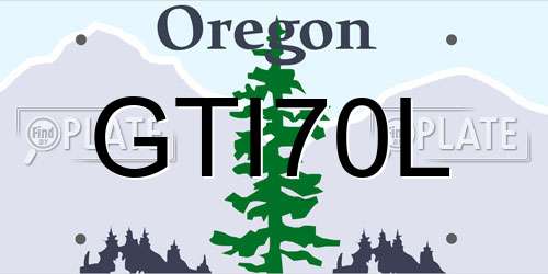 GTI70L Oregon License Plate
