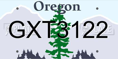 GXT3122 Oregon License Plate