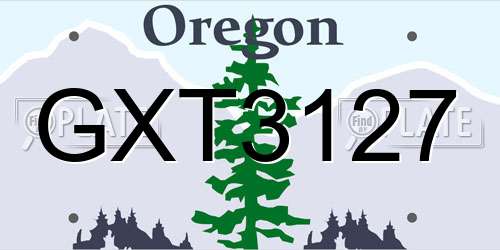 GXT3127 Oregon License Plate