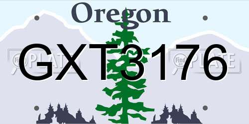 GXT3176 Oregon License Plate