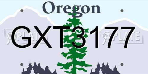 GXT3177 Oregon License Plate