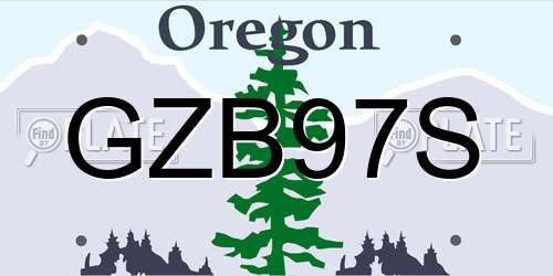 GZB97S Oregon License Plate