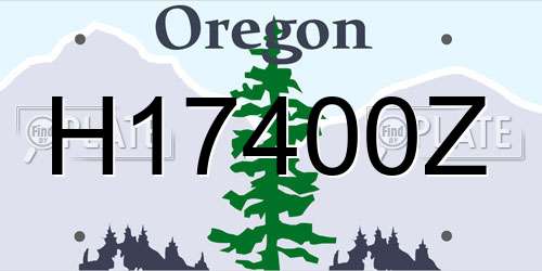 H17400Z Oregon License Plate