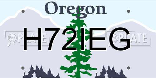 H72IEG Oregon License Plate