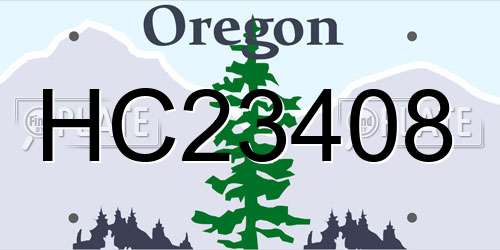 HC23408 Oregon License Plate