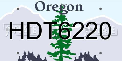 HDT6220 Oregon License Plate