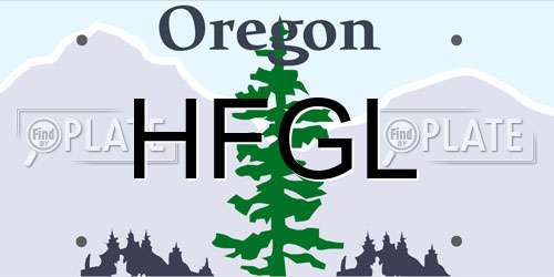 HFGL Oregon License Plate