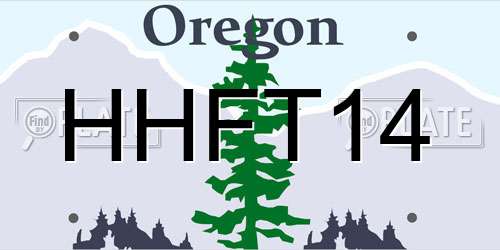 HHFT14 Oregon License Plate