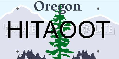 HITAOOT Oregon License Plate