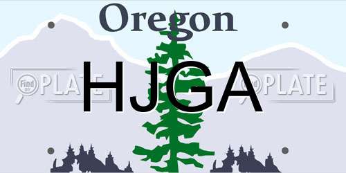 HJGA Oregon License Plate