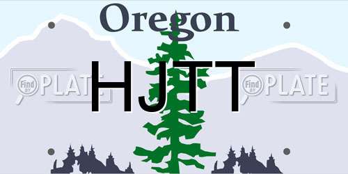 HJTT Oregon License Plate