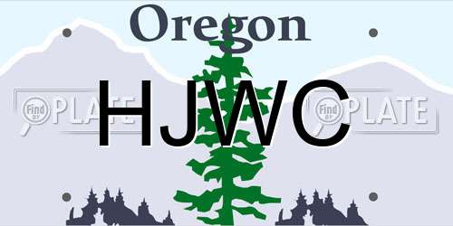 HJWC Oregon License Plate