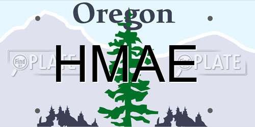 HMAE Oregon License Plate