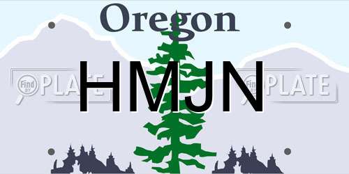 HMJN Oregon License Plate