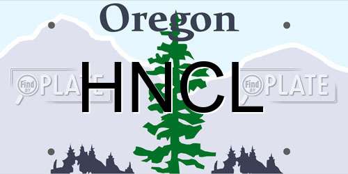 HNCL Oregon License Plate