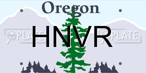 HNVR Oregon License Plate