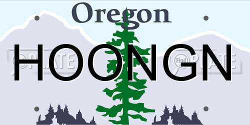 HOONGN Oregon License Plate