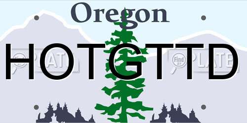 HOTGTTD Oregon License Plate