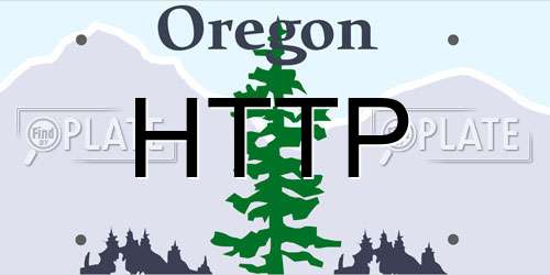 HTTP Oregon License Plate