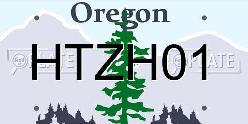 HTZH01 Oregon License Plate