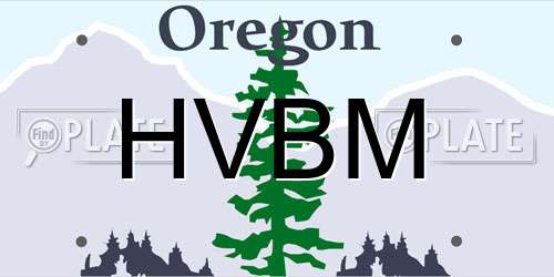 HVBM Oregon License Plate