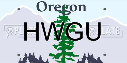 HWGU Oregon License Plate