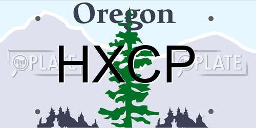 HXCP Oregon License Plate
