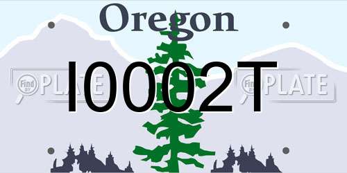 I0002T Oregon License Plate