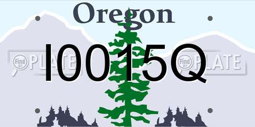 I0015Q Oregon License Plate