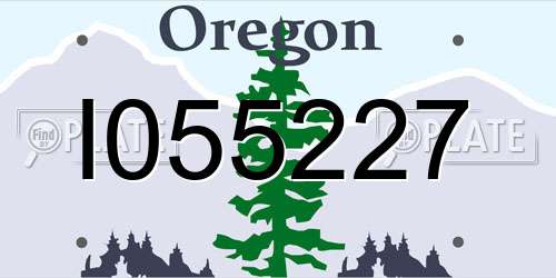 I055227 Oregon License Plate
