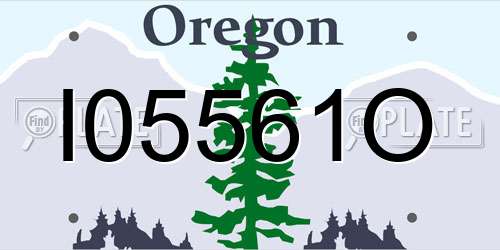 I05561O Oregon License Plate